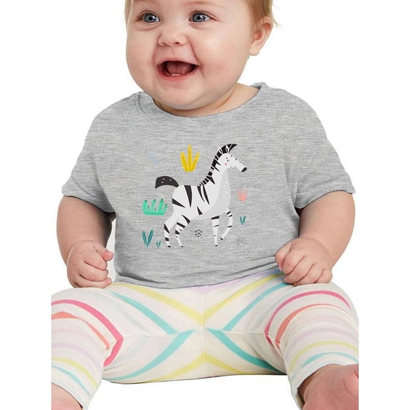 Zebra Doodle Style Safari T-Shirt Infant -Image by Shutterstock,  18 Months