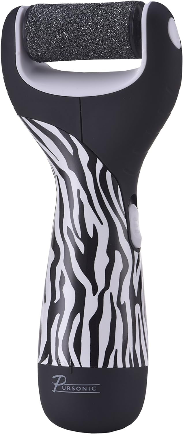 Zebra Electric Callus Remover For Feet — BatteryOperated Electric Foot