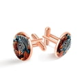 thumbnail image 1 of Zebra Elegant Stainless Steel Men's Shirt Cufflinks Set - Versatile for Any Clothing - Ideal for Formal Occasions, 1 of 6