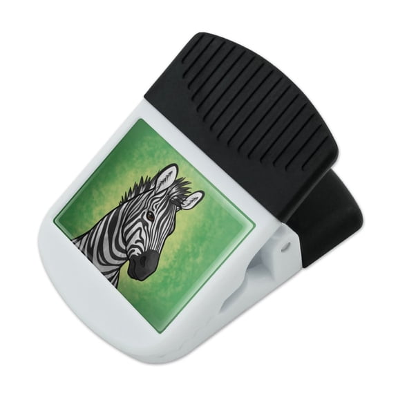 Zebra Face Refrigerator Fridge Magnet Magnetic Hanging Hook Note Snack Clip