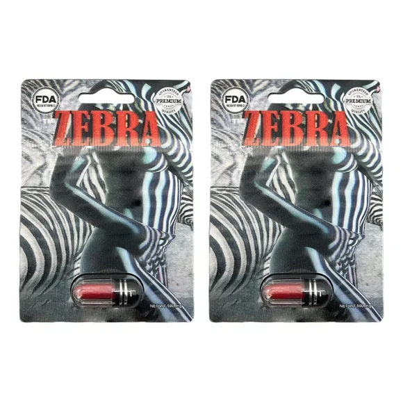 Zebra Fantasy Ride Male Herbal Supplement (Pack of 2)