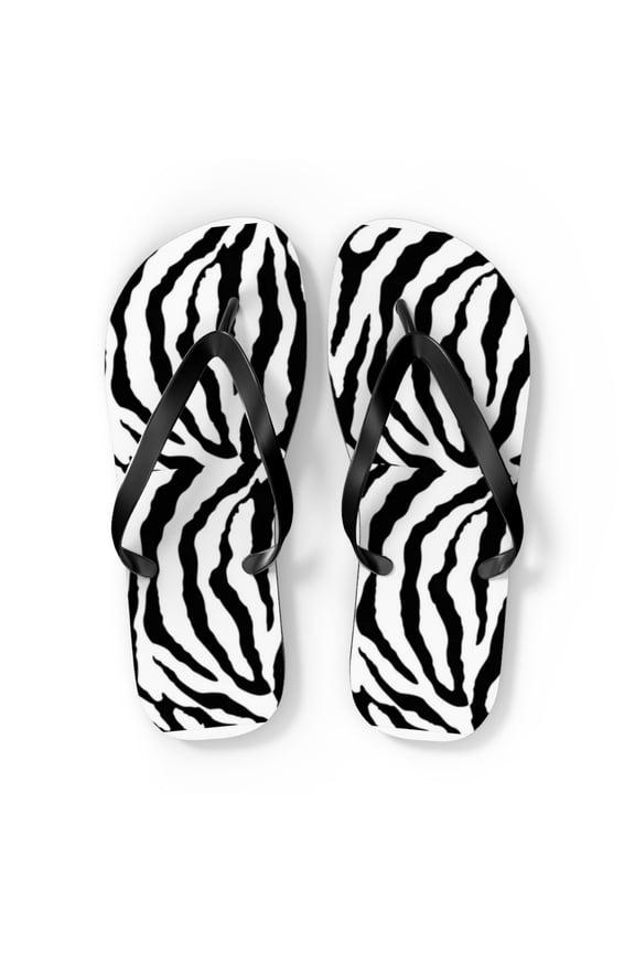 Zebra Flip Flops Unisex