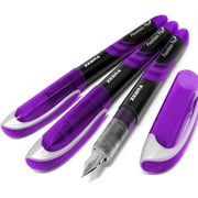 Zebra Fuente - Disposable Fountain Pen - Purple Ink - Pack of 3
