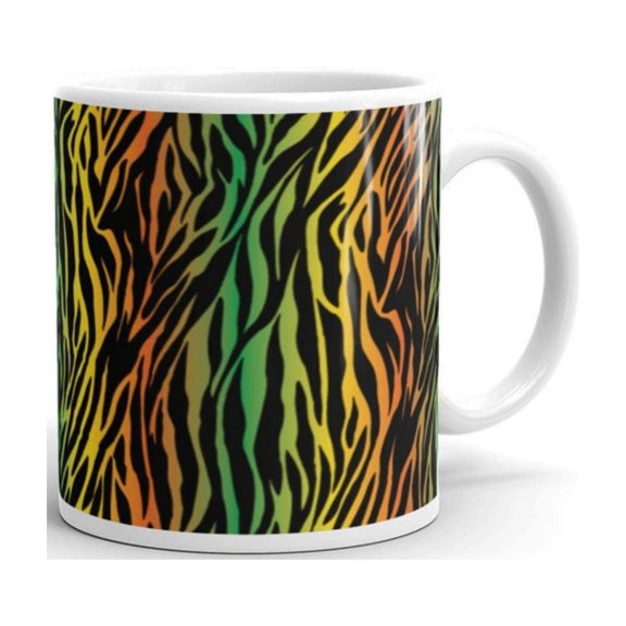 Zebra Gift - Zebra Coffee Mug - Rainbow Zebra Print - Animal Gift.