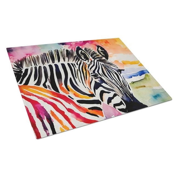 Zebra Glass Cutting Board Large 12 in x 15 in