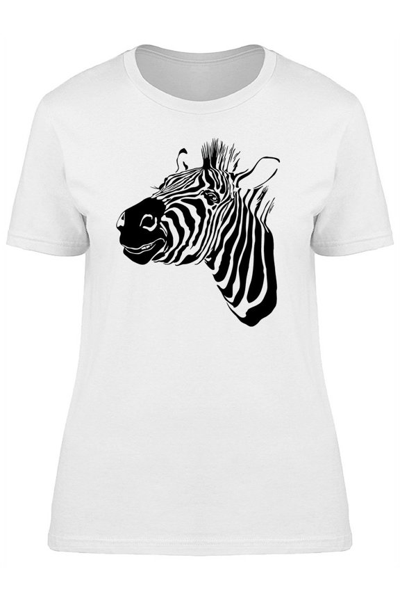 Zebra Hand-Drawn Portrait T-Shirt Men -Image by Shutterstock, Male Medium