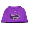 thumbnail image 1 of Zebra Heart Rhinestone Dog Shirt Purple Sm - 10, 1 of 1