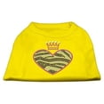 thumbnail image 1 of Zebra Heart Rhinestone Dog Shirt Yellow Lg - 14, 1 of 1