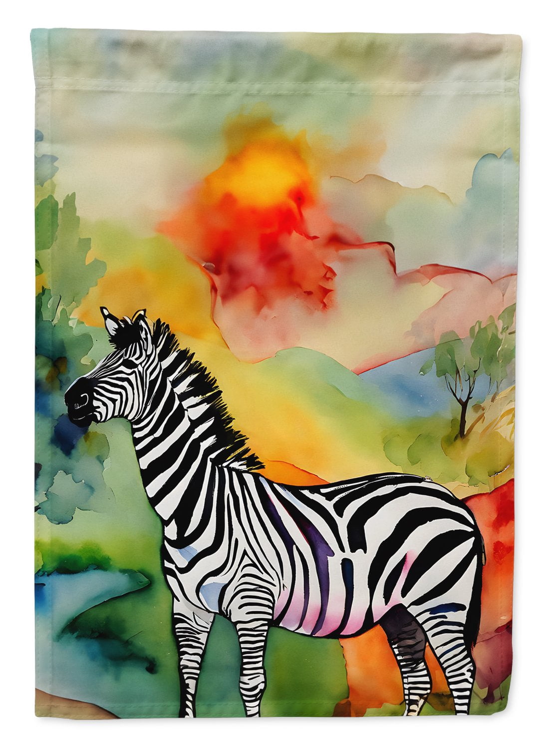 Zebra House Flag 28 in x 40 in