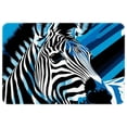 thumbnail image 1 of Zebra Indoor Carpet Kitchen Rug Office Mat - Polyester Non-Slip Machine Washable, 1 of 6