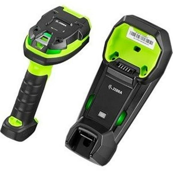 Zebra Industrial  Cable Connectivity 1D, 2D Imager Handheld Barcode Scanner, Industrial Green