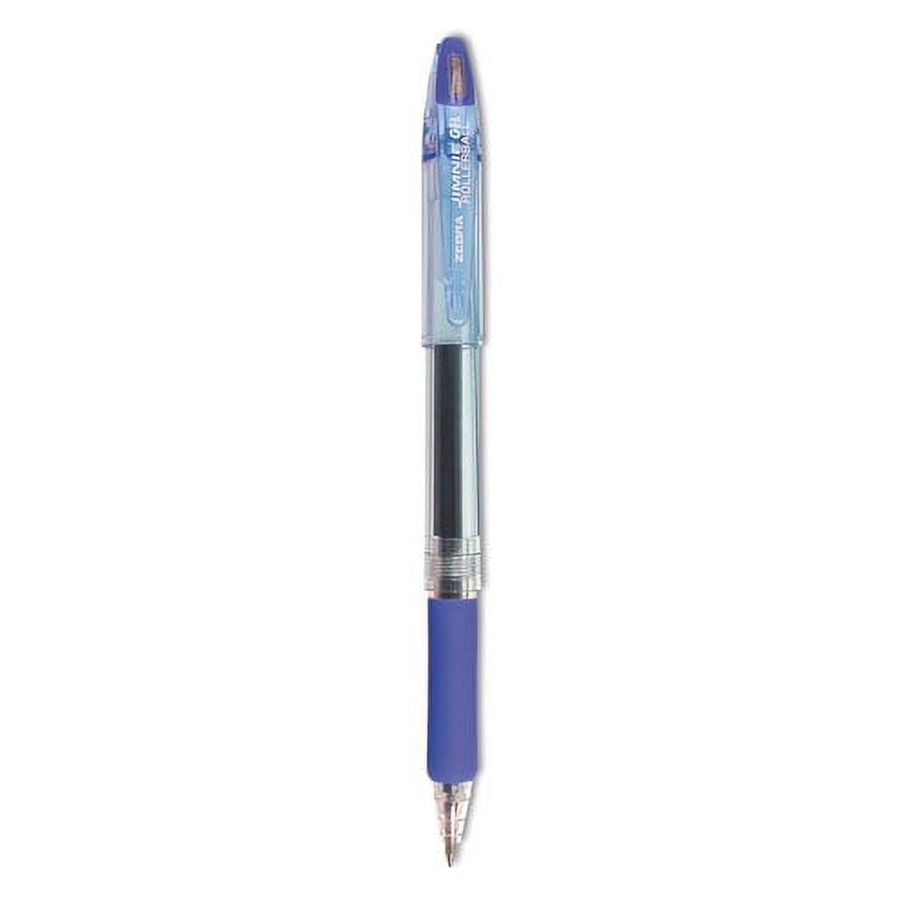 Zebra Jimnie Gel Pen, Stick, Medium 0.7 mm, Blue Ink, Smoke Barrel, 12/Pack | Bundle of 2 Dozen