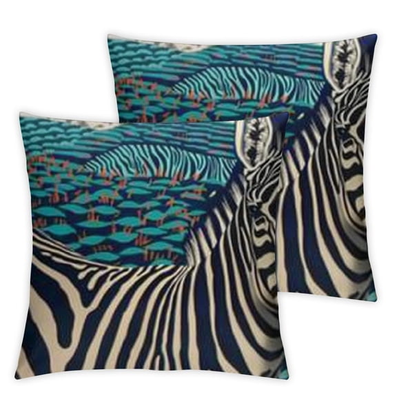 in Zebra Jungle Jacquard Embroidery Decorative Throw Pillow Cover Luxury Accent Neutral Textured Art Animal Rainforest Cushion Pillow Case Living Room Couch Bed Sofa