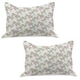 thumbnail image 1 of Zebra Knitted Quilt Pillowcover Set of 2, Pattern of Running Zebra Animals with Lively Colored Skin Design Savannah Wildlife, Standard Queen Pillow Sham Bedroom, 30" x 20", Multicolor, by Ambesonne, 1 of 1