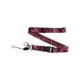 thumbnail image 1 of Zebra Lanyard Keychain- Hot Pink, 1 of 1