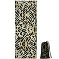 thumbnail image 1 of Zebra and Leopard Print Pattern Hot Yoga Mat Towel Non Slip for Hot Yoga - Quick-Drying Yoga Mat Cover with 4 Corner Pockets with Travel Bag - Hot Yoga Towel Non Slip 70"x26", 1 of 6