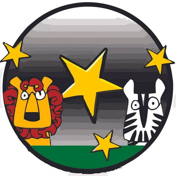 Zebra Lion Animals Design School Wall Decals for Classroom Decoration and Design Decals on Walls - Creative Teacher Artwork Stickers Sticker Back to School Ideas Teachers Schools Size (40x40 inch)