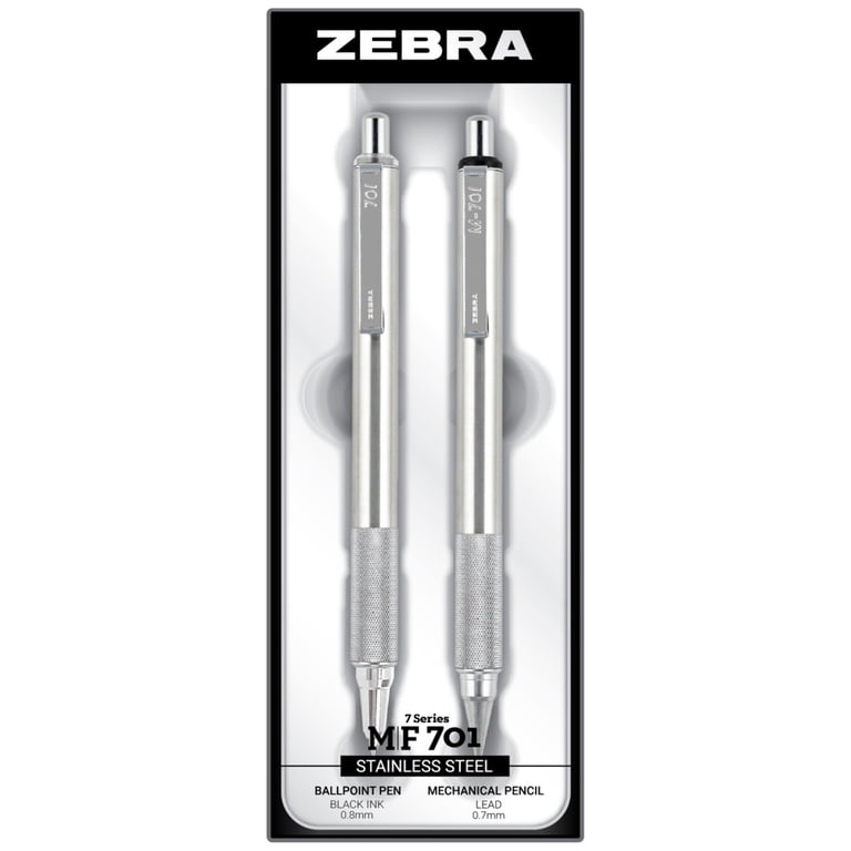 Zebra 701 Series Stainless Steel Refillable Mechanical Pencil and