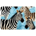 thumbnail image 1 of Zebra Machine Washable Non-Slip Polyester Floor Mat Door Mat Kitchen Mat, 1 of 6