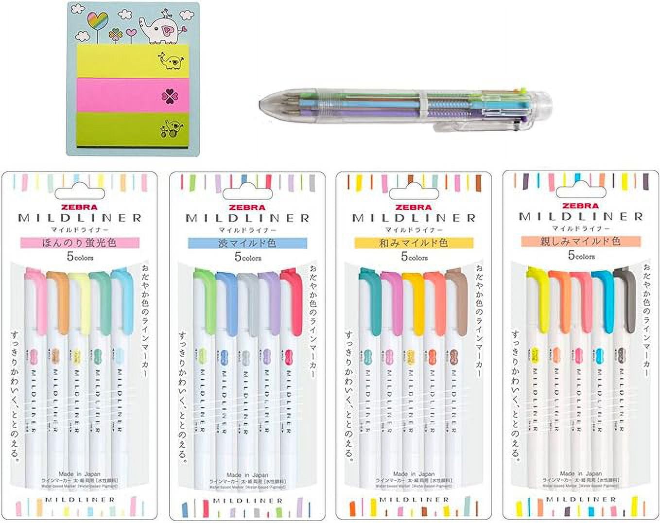 Zebra Mildliner Highlighter Pen Set, 20 Pastel Color 