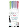 thumbnail image 1 of Zebra Mildliner Double-Ended Brush Pen Set, 5-Colors, Cool & Refined, 1 of 7