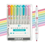 Zebra Pen Mildliner Double-Ended Creative Highlighter Set - Planner Colors