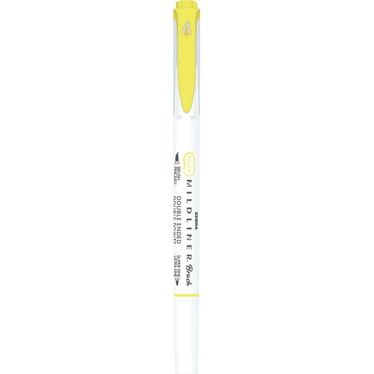Zebra Mildliner Brush Pen Mild Yellow