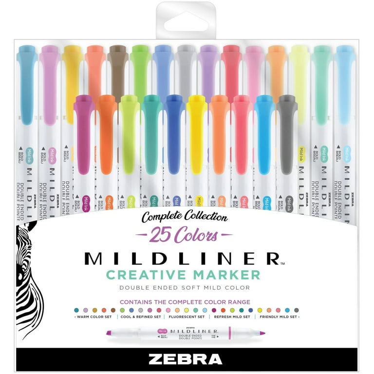 Zebra Midliner Double Ended Pen Set – Rileystreet Art Supply