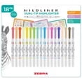 Zebra Mildliner Double Ended Highlighter Assorted 18 pk.