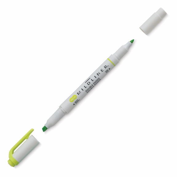Zebra Mildliner Double Ended Creative Marker - Citrus Green