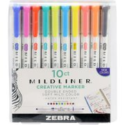Zebra Pen Mildliner Double-Ended Creative Highlighter Set - Assorted 10-Pack