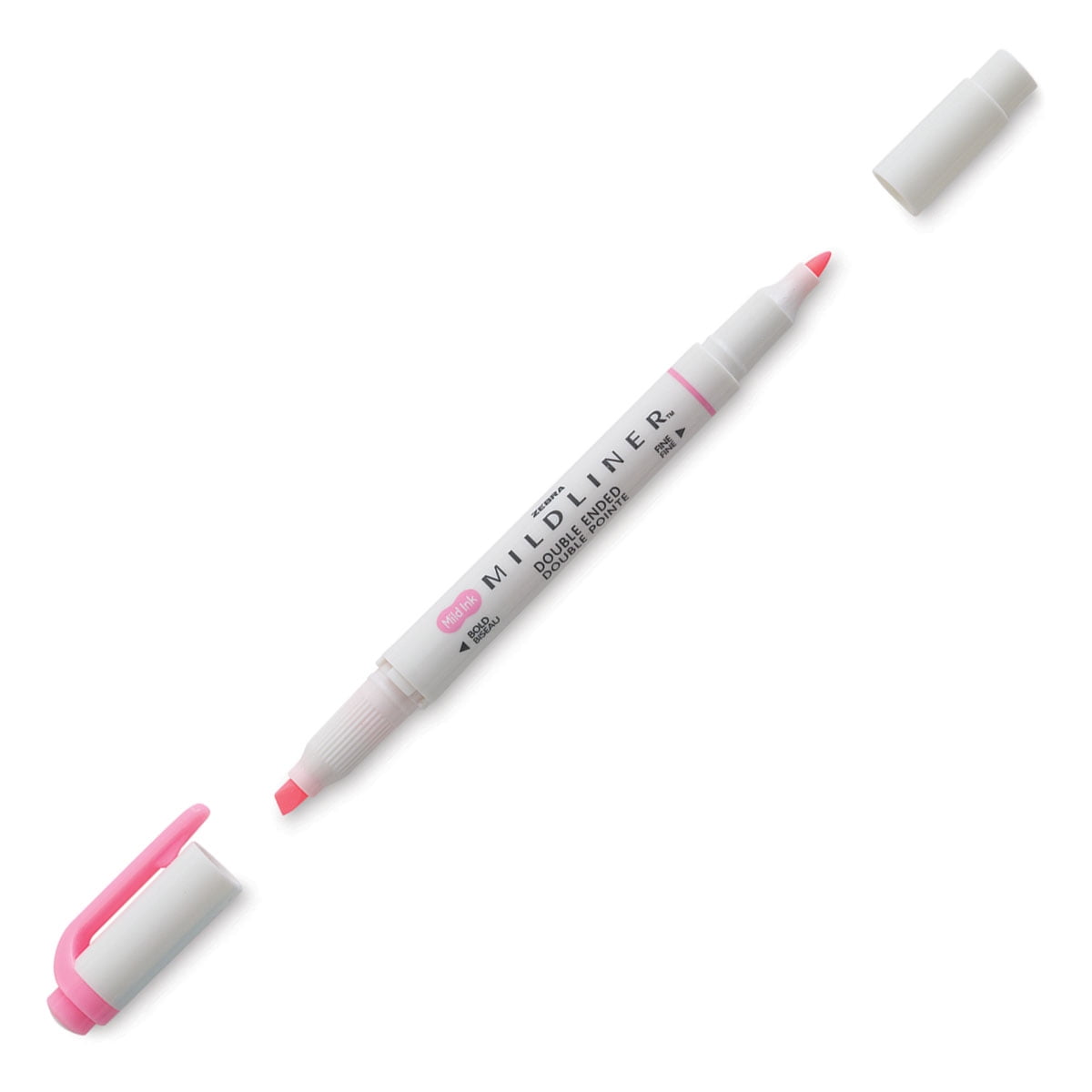 Zebra Mildliner Double Ended Pastel Highlighter Pink