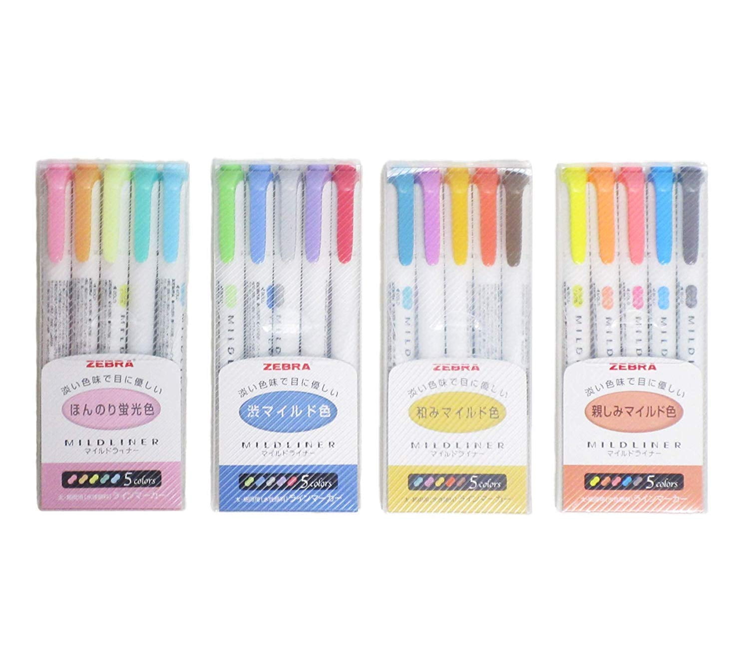 Zebra Mildliner Highlighter Pen Set, 20 Pastel Color