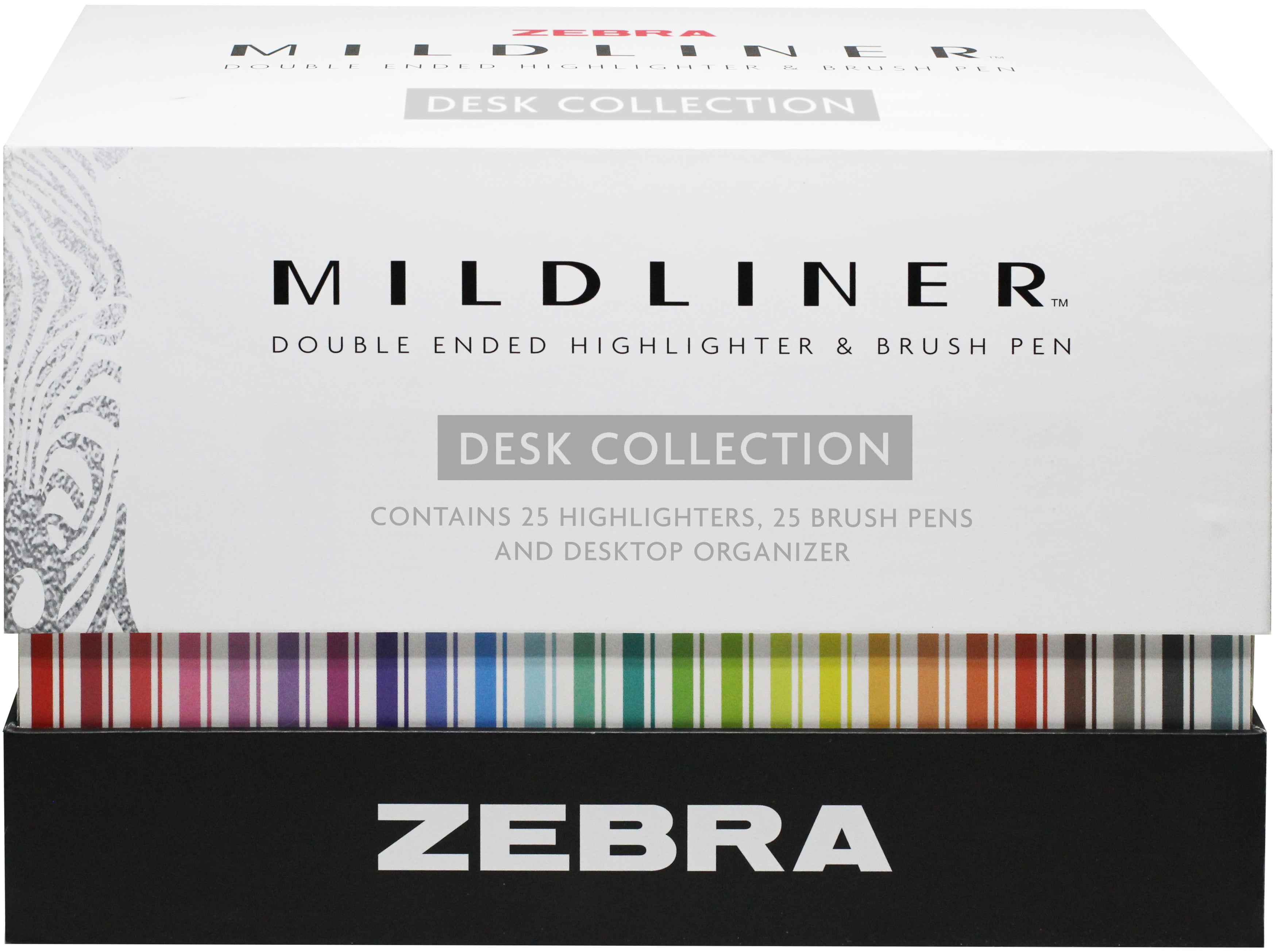 Zebra Pen Mildliner Desk Collection Assorted 50Pk