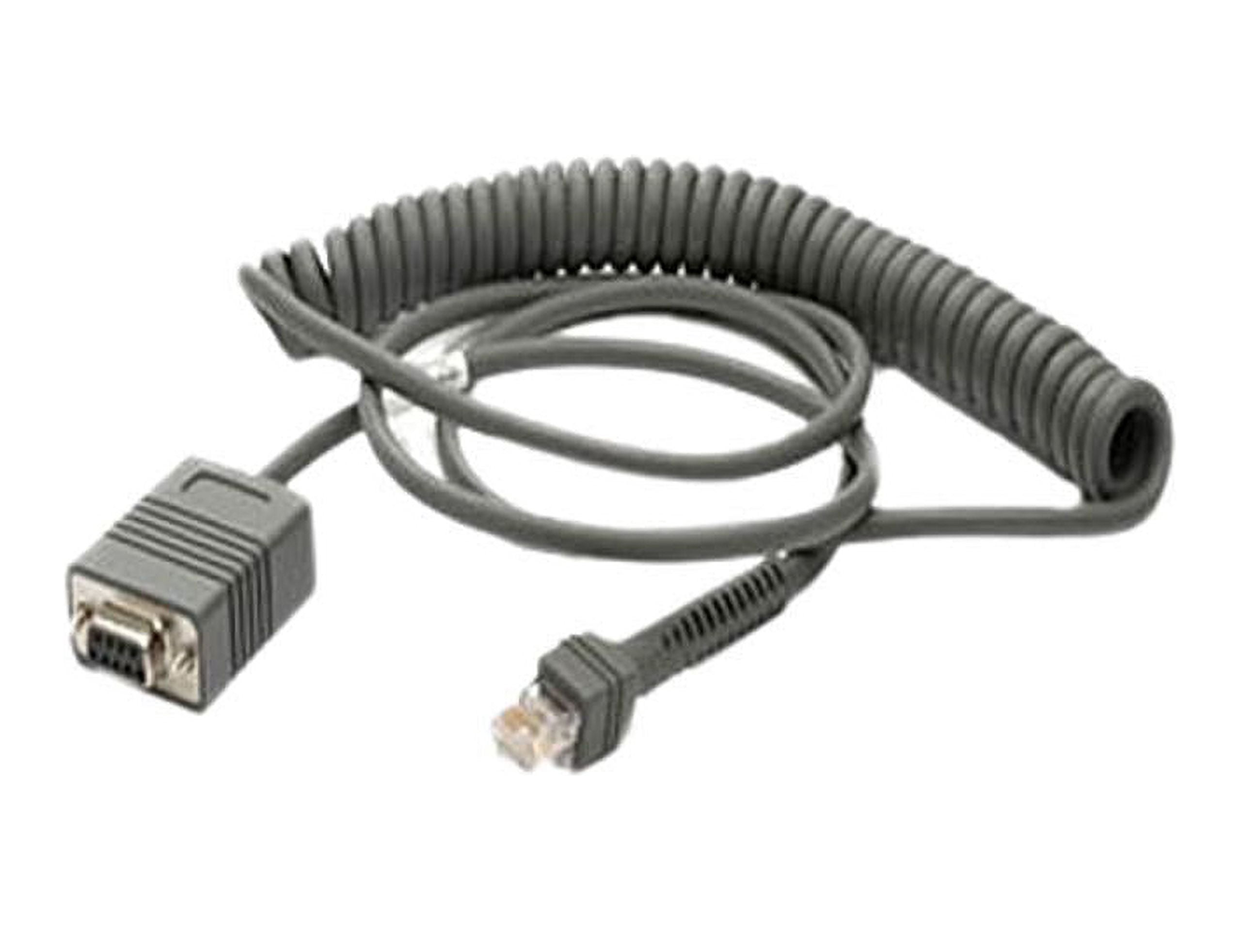 Zebra CBA-R07-S07PAR Cavo - RS232: DB9 Connettore femmina, dritto, TxD su 2 (richiede alimentazione 12V), 7' (2 m