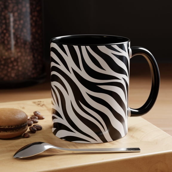 Zebra Mug, Zebra Print Mug, Zebra Lover Gift, Animal Mugs, African Animal Gifts, Safari Mug, Zebra Pattern Mug, Cool Zebra Tea Cup, 11oz