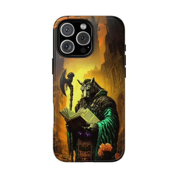 Zebra Necromancer Fantasy Spell Caster Case for iPhone 17 through 11 Pro Max