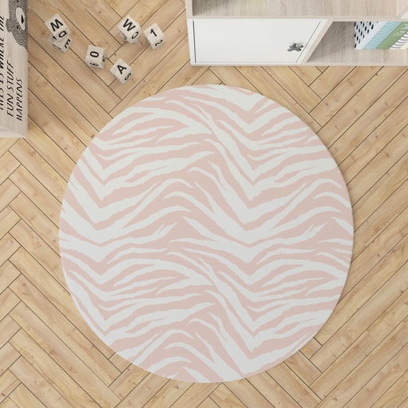 Zebra Patch Pink Kids Play Mat