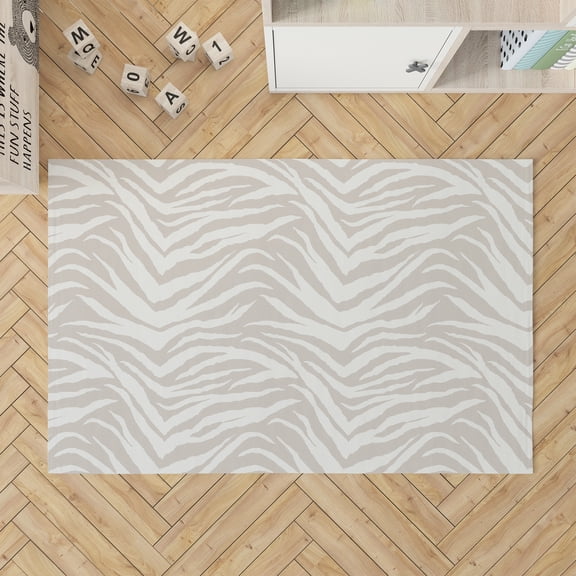 Zebra Patch Taupe Kids Play Mat