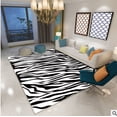thumbnail image 1 of Zebra Pattern Carpet Anti-Slip Breathable Soft Floor Rug Indoor Pad 1.64/5.25/6.56*2.62ft, 1 of 4