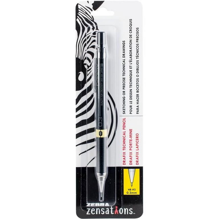 デリマル Zebra Pen Drafix Technical Pencil, 0.3mm, Graphite A, Pack of 1