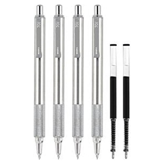 Zebra Pen 50113 Zebra Professional 701 Writing Bundle, F-701 Retractable Ballpoint Pen 0.8 mm with F-Refills 0.8mm, 6-Count