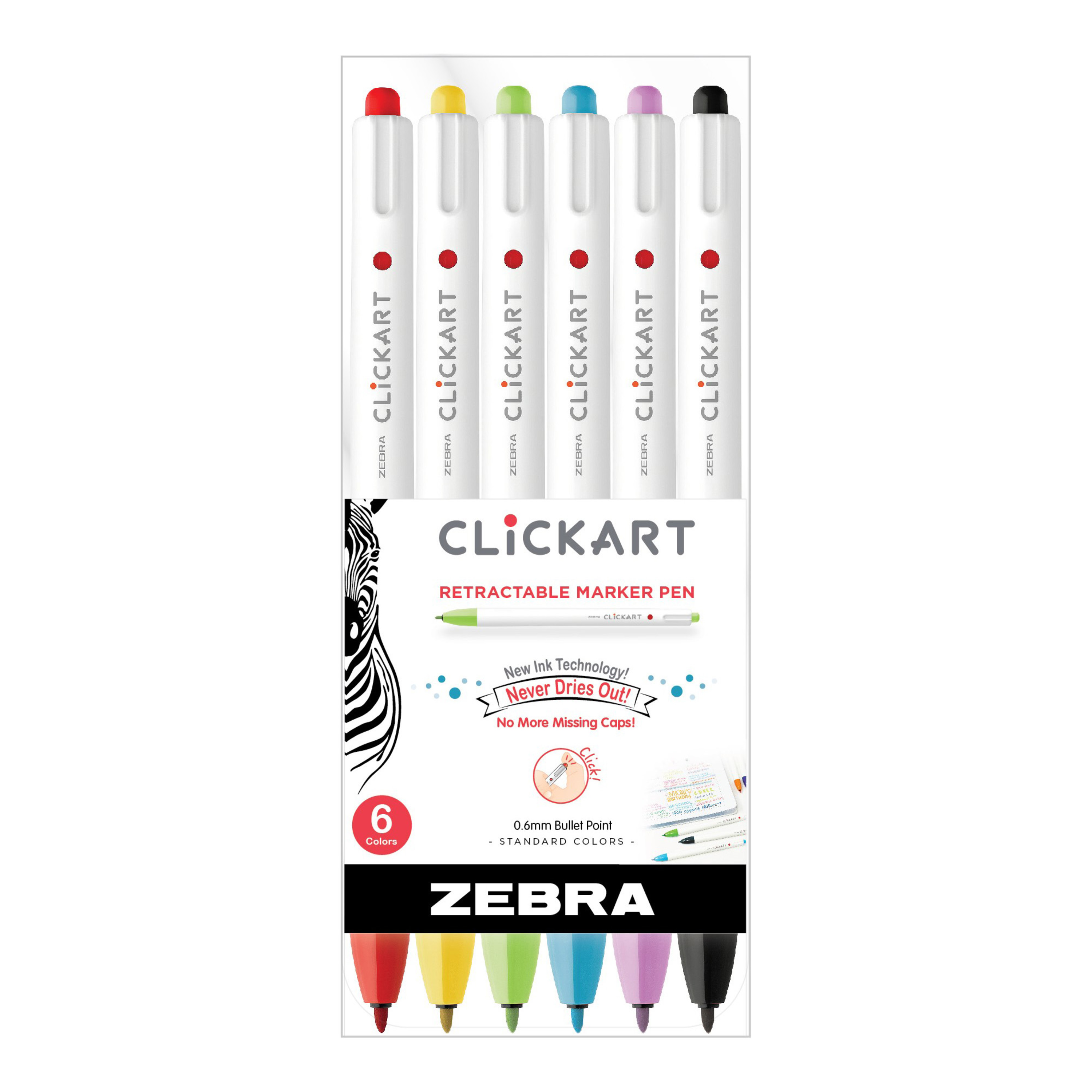 Zebra Zensations Colored Mechanical Pencil Set, 12Colors