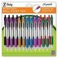 thumbnail image 1 of Zebra Pen Corp. 12223 Z-Grip Retractable Ballpoint Pen- Clr Brl- Assorted Ink- Medium- 24/Pack, 1 of 1