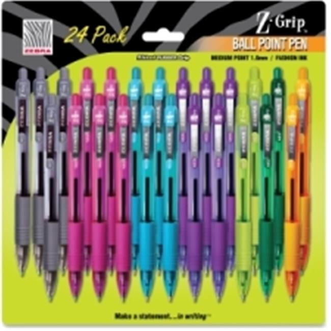 Zebra Pen Corp. ZEB Pen-Z-Grip-Rtbpt-24Pk-Ast
