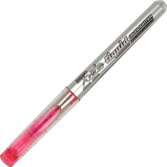 Zebra Pen Corporation Highlighter, w/ Rubber Grip, Chisel Tip, 12/BX, Pink 77070DZ