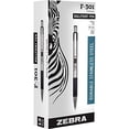 thumbnail image 1 of Zebra Pen F-301 Retractable Ballpoint Pen, Stainless Steel Barrel, Bold Point, 1.6mm, Black Ink, 12-Pack, 1 of 3