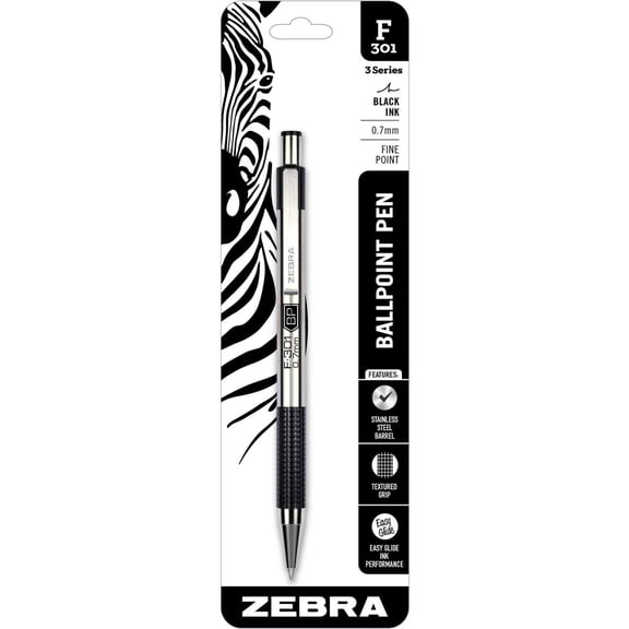 Zebra Pen F-301 Stainless Steel Pens