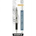 thumbnail image 1 of Zebra Pen G-402 4 Series Gel Retractable Pen - Fine Pen Point - 0.5 mm Pen Point Size - Retractable - Black Gel-based Ink - Stainless Steel Barrel - 1 | Bundle of 2 Each, 1 of 1