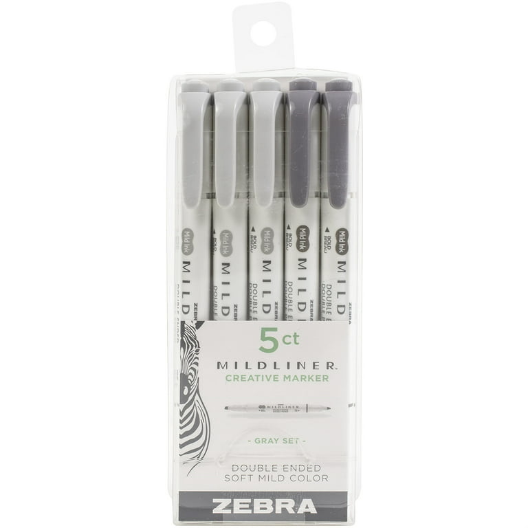 Zebra Mildliner 5-pack Gray Tones